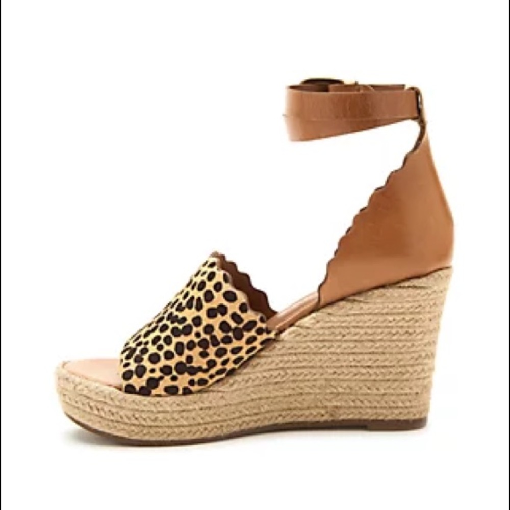 NWT Nude Leopard Espadrille Wedges / Matisse - Picture 3 of 6